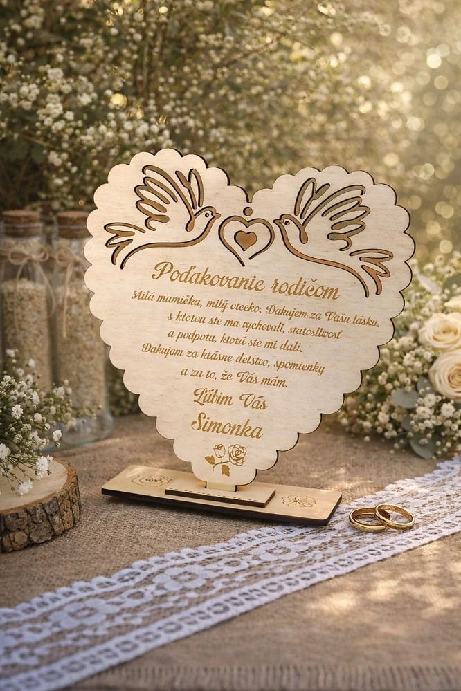 Poďakovanie rodičom