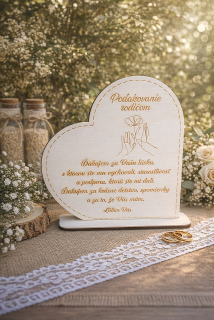 Poďakovanie rodičom