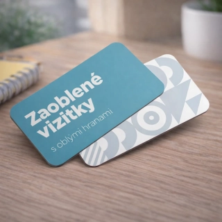 Vizitky so zaoblenými rohmi
