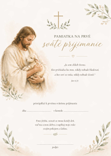 Pamätné listy k prvému svätému prijímaniu